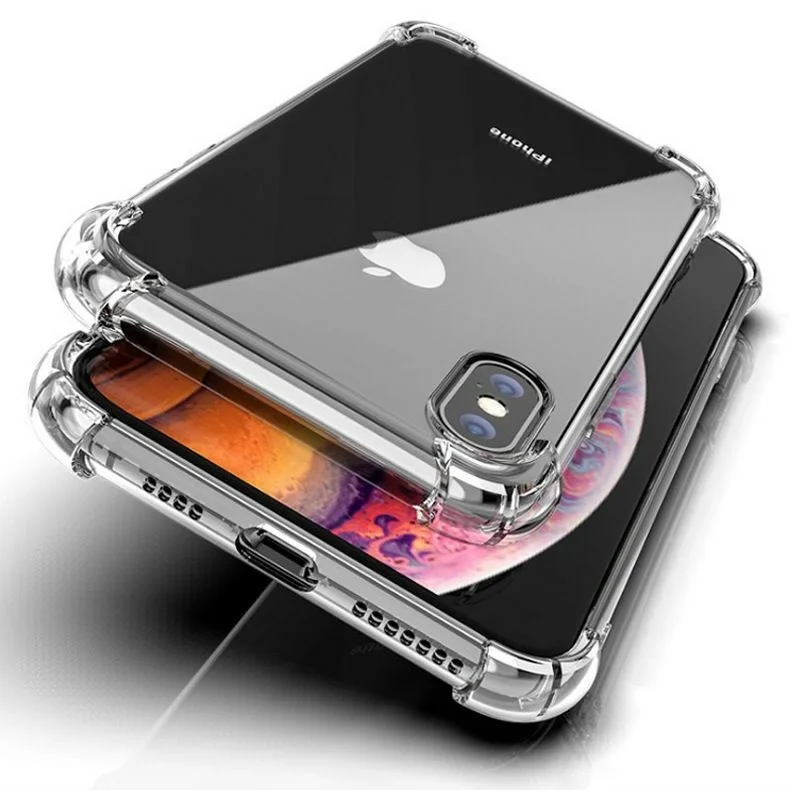 Ultra-thin Soft TPU Clear Crystal Case for IPhone 11 PRO XR XS MAX 6 6S
7 8 Plus Transparent Shockproof Airbag Bumper Cover
