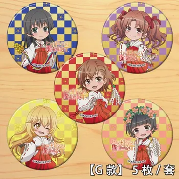 

Anime To aru majutsu no index Misaka Mikoto Badge Cosplay Cartoon Button Brooch Pin Emblem Backpacks Bedge Clothes Decoration