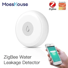 ZigBee Smart Flut Sensor Wasser Leckage Detektor Flut Überlauf Alarm Sicherheit Alarm System Tuya/Smart Leben App Fernbedienung