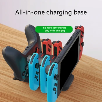 

6 in 1 Charging Station Docking Type-C For Nintendo Switch Joy-Con & Controllers Portable LED Display Charger Stands For switch