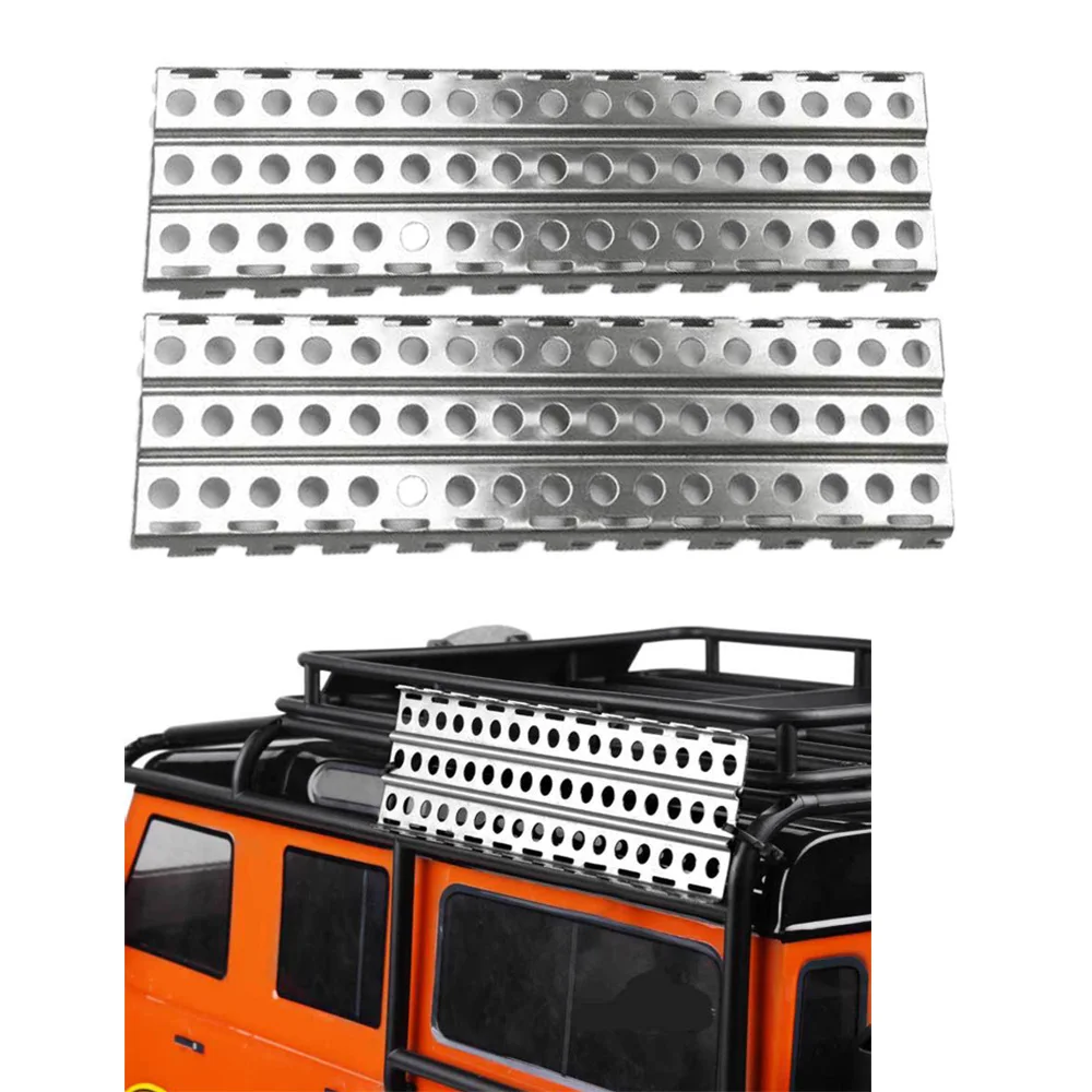 

2pcs Metal Anti-skid Plates Sand Block Off the Board Splice Expand For 1/10 1/8 Scale RC Car Traxxas TRX4 Axial SCX10 90046 CC01