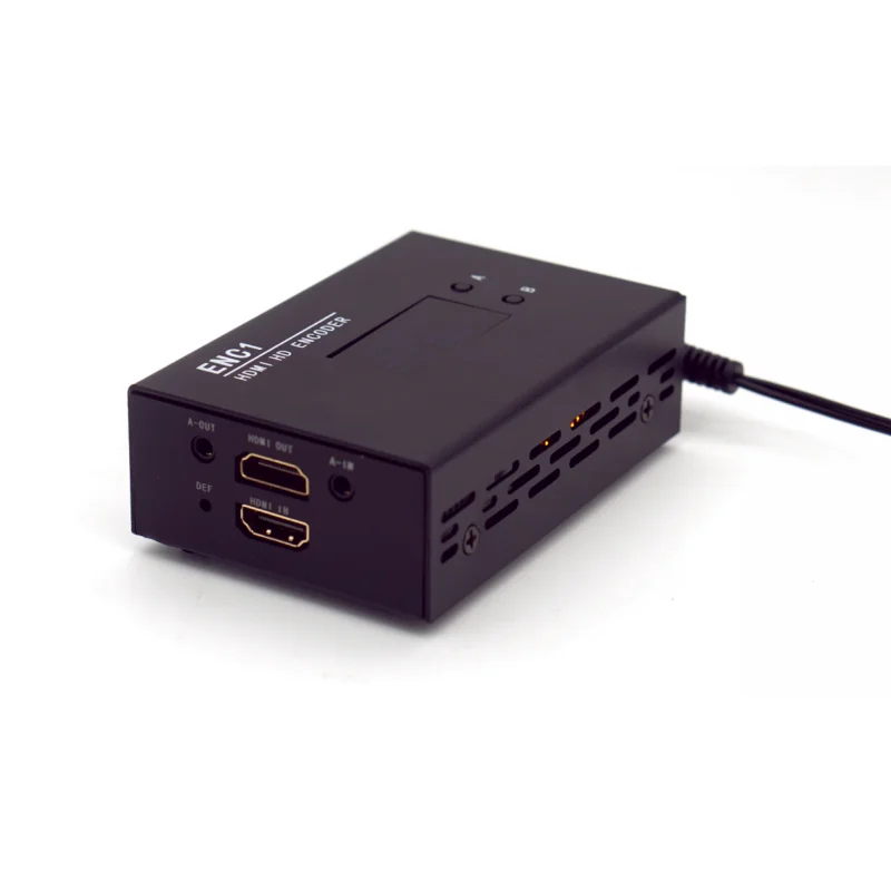 Преобразователь видеосигнала в реальном времени Черный HD H265 декодер IPTV с USB