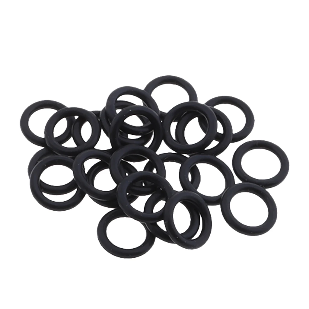 25Pcs Replacement Black Rubber Twin Cam Oil Drain Plug O-Ring For 