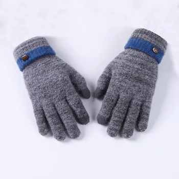 

Knitted Gloves Thicken Winter Warm Glove Touch Screen Gloves Male Warm Gloves Winter Men Mitten