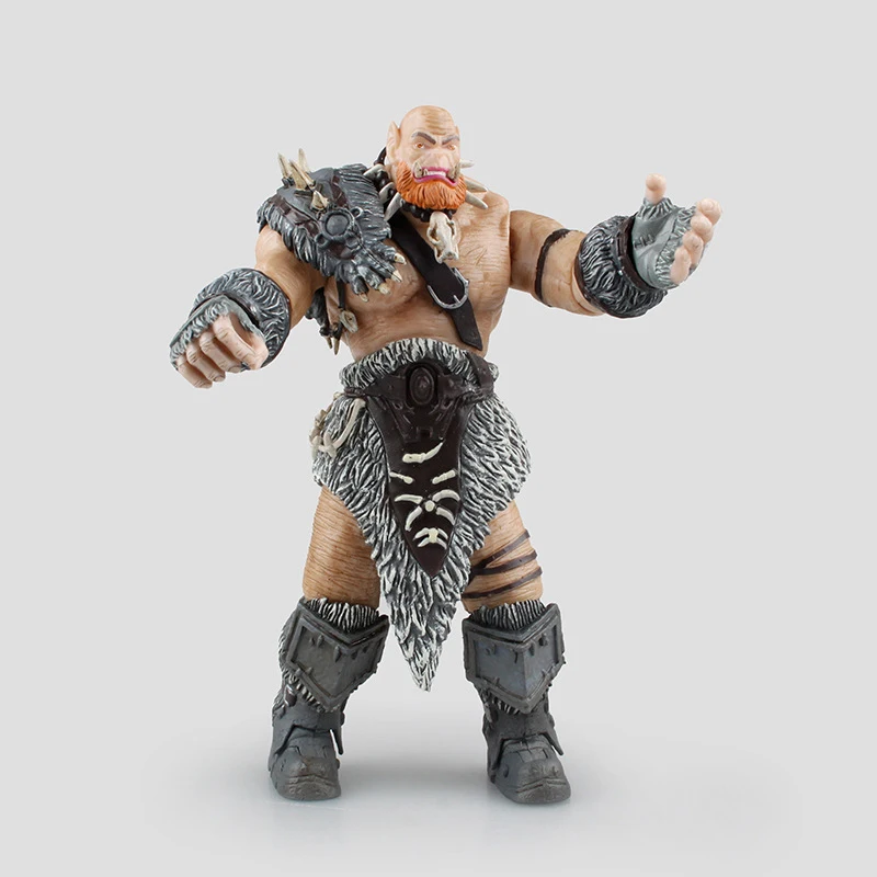 

WOW Wolf Orgrim Doomhammer Joint Movable Boxed Ornaments PVC Anime Character Model and Base F Children's Kids Gift Collection