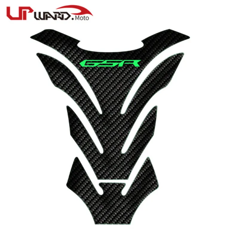 Green Для SUZUKI GSR400 GSR600 GSR750 GSR 600 750 400 мотоцикл углеродное волокно масло Топливный газовый бак накладка наклейка на топливный бак протектор Наклейка - Цвет: Green