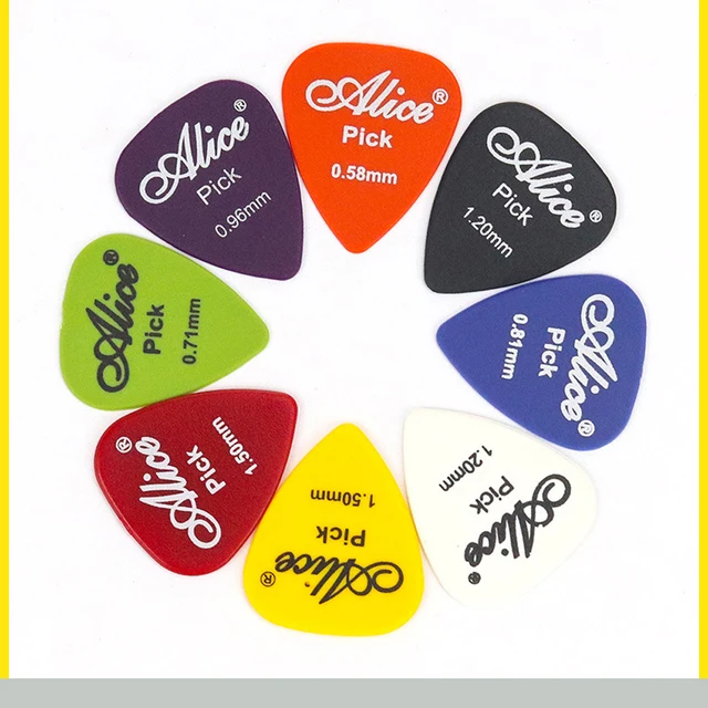 1set 30-50pcs Guitar Picks Alice Acoustic Electric Bass Pic Plectrum Mediator Guitar Accessories Thickness 0.58-1.5 mm mixed 4