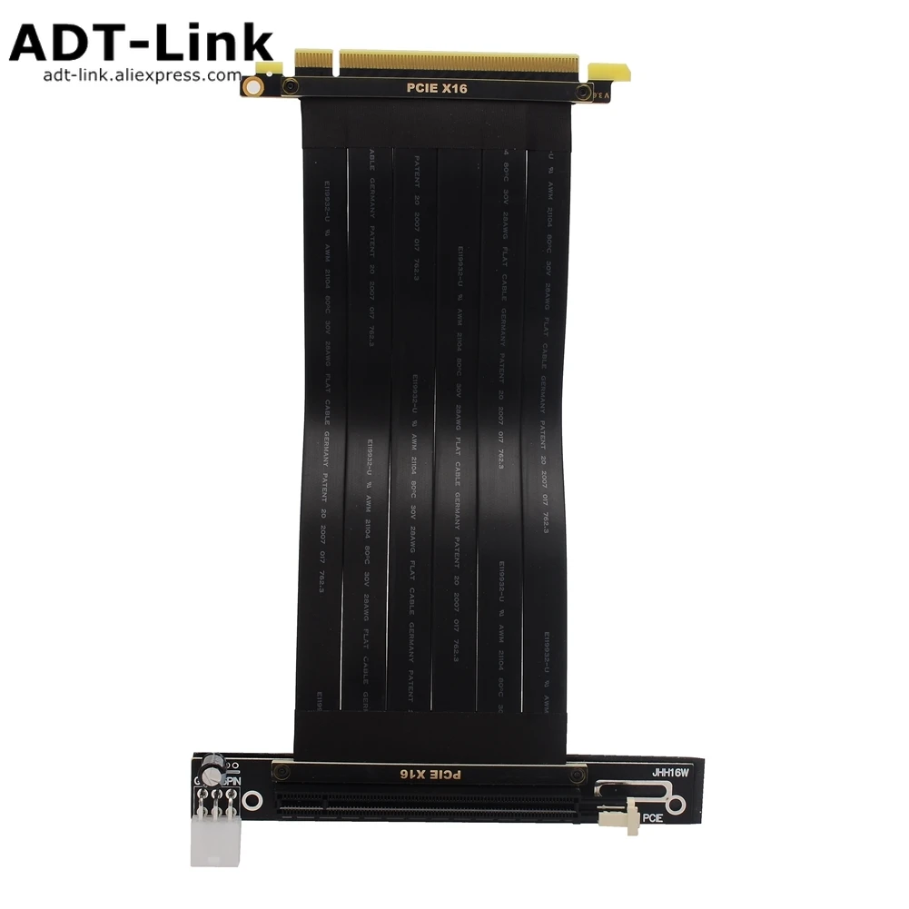 Cable de extensión elevador de tarjeta gráfica ETH PCIe 3,0 16x, conector de alimentación de 6 pines para RTX 3060, servidor, placa base, minería de Bitcoin