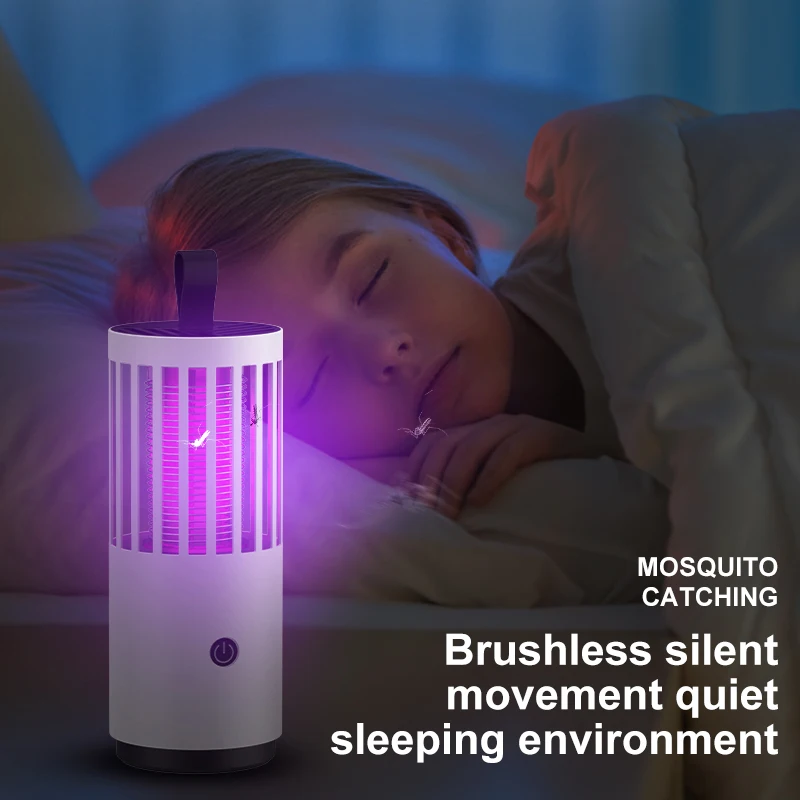 USB Rechargeable Mosquito Zapper Portable UV Mosquito Light Killer Lamp LED Bug Zapper Electric Swatter Trap Anti Lamps