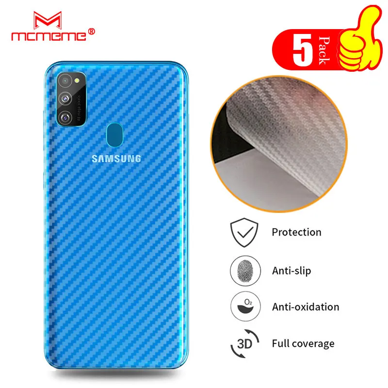 Для samsung Galaxy m30s 3D углеродное волокно Защитная пленка для задней панели m30 s