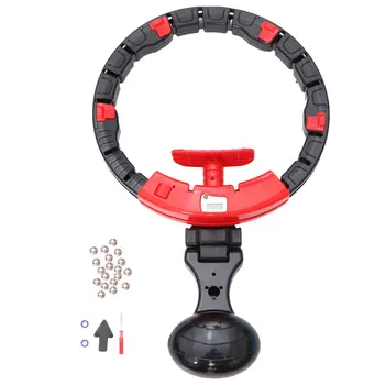 

1PC Smart Counting Waist Hoop Drop Prevention Hoop Abdomen Thining Hoop Adjusatble Fitness Hoop for Waist Size 60-106cm