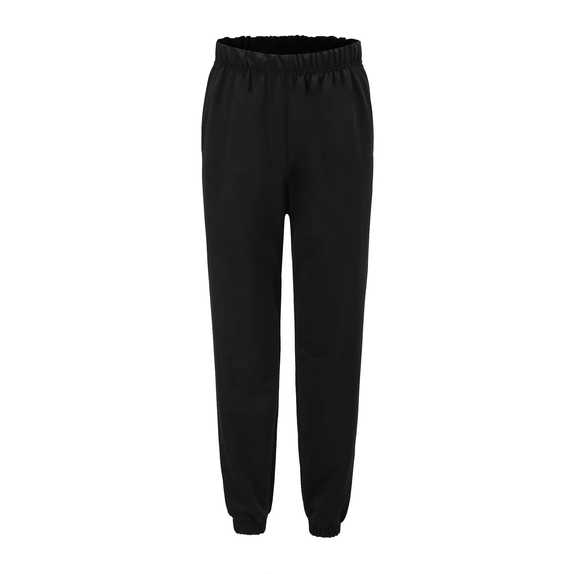 Black Женские спортивные штаны Joggings Gym средний вес Беговые брюки Harajuku Беговые брюки для женщин повседневные свободные спортивные брюки Мода - Цвет: Black