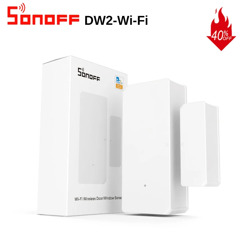 Беспроводной датчик SONOFF DW2 для окон и дверей с поддержкой Wi-Fi | Электроника