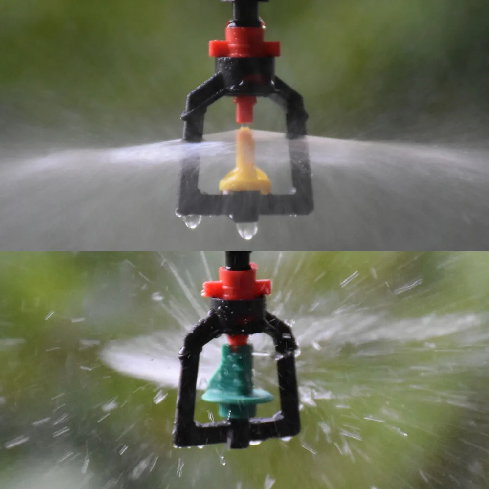 360 Rotating Sprinklers Refraction Micro Nozzle Garden Drip Irrigation 5Pcs