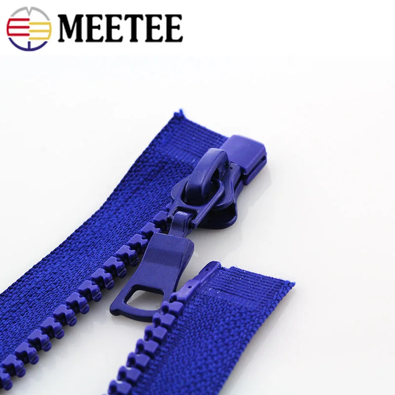 Meetee 5 шт. 30-90 см 5# полимерные молнии с открытым концом Автоматическая застежка-молния DIY швейная пуховая куртка сумки для одежды аксессуары для домашнего декора