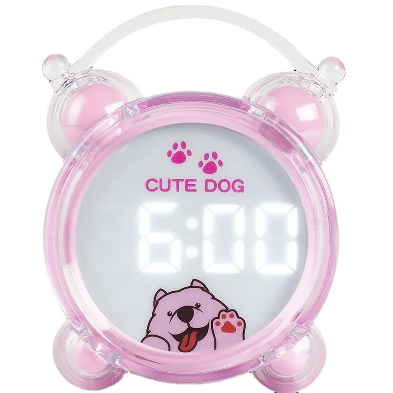 

Home Accessories for Girls Room Cute Pink Silent Alarm Clock with Speaker Plastic Children Alarm Clock Digital Smart Horloges C