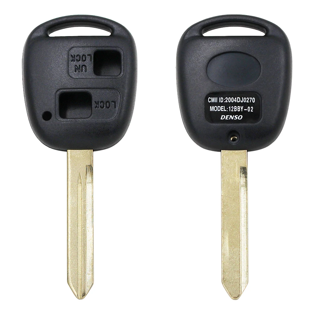 2 кнопочный дистанционный умный чехол для ключа автомобиля Toyota Avensis Corolla Yaris Auris TOY47