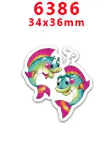 PR-6386 Принадлежности для рукоделия с изображением героев мультфильмов плоские с обратной стороны плоские смолы 30 штук. PR-1065-19048 - Цвет: PR-6386