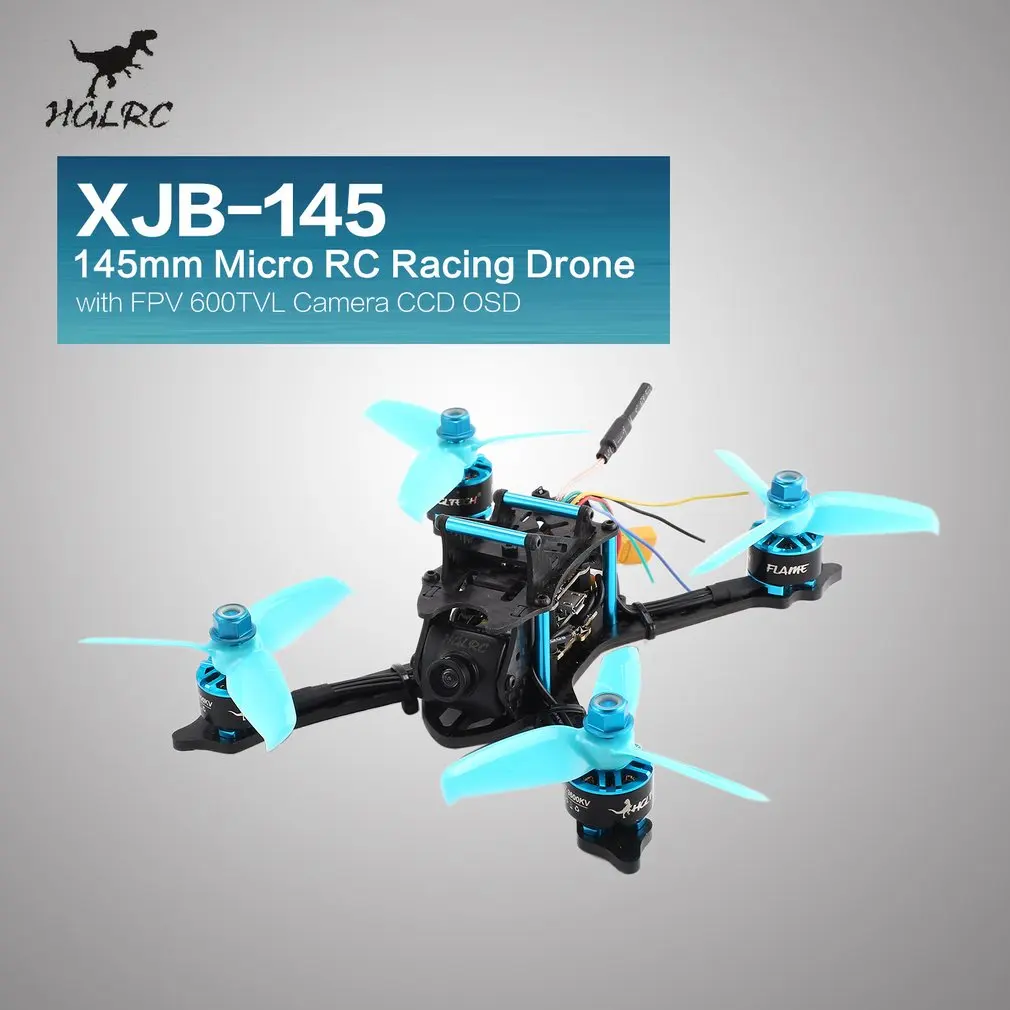 HGLRC XJB 145 145 мм микро мини Бесщеточный RC гоночный Квадрокоптер беспилотный самолет с 5,8G FPV CCD VTX/F4 FC с OSD PNP