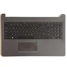 Верхний чехол для Probook 250 255 G6 серый Упор для рук верхний чехол+ клавиатура США тачпад трекпад PN 929906-001 серый