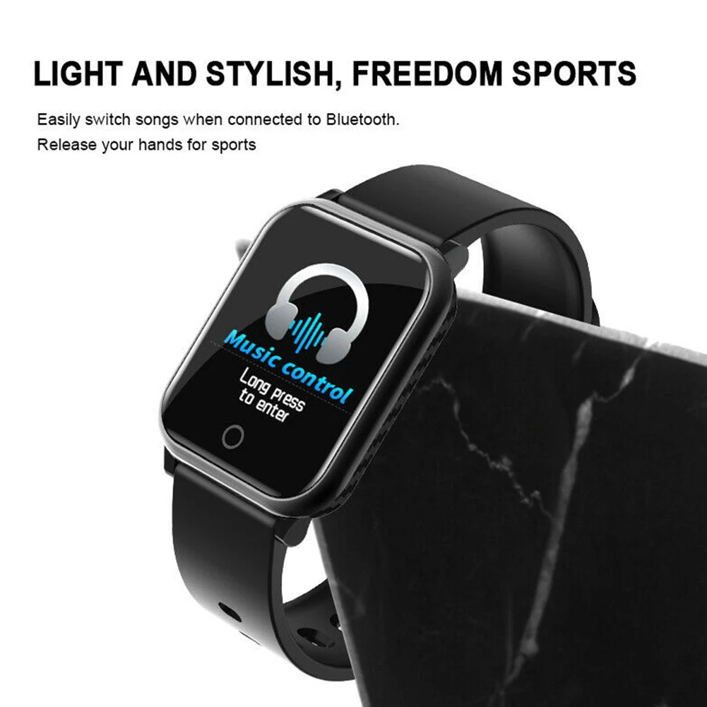 Напоминание о задаче, цинковый сплав, Bluetooth 4,0, водонепроницаемое приложение, экран 1,3 дюйма, фитнес, унисекс, часы для измерения артериального давления, смарт-Браслет для IOS