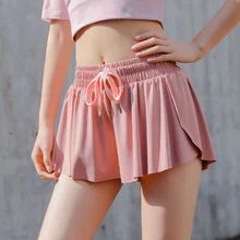 Женские спортивные шорты быстросохнущая тренировка бега трусцой для бега йоги свободные шорты и T8