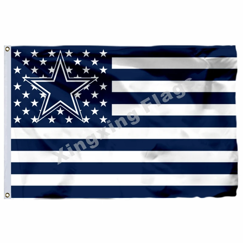 A1 Dallas ковбои флаг 3ft x 5ft полиэстер баннер летающие Размеры № 4 90X150 см Изготовленный На Заказ Флаг - Цвет: A1