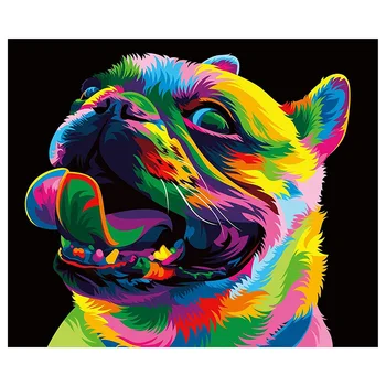 

Paint By Numbers For Adults, DIY Canvas Oil Painting Kit Acrylic Painting Kit For Kids Adults Cute Dog
