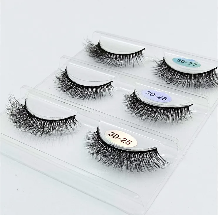 

3pair handmade 3d mink eyelashes short false eyelashes cross messy thick natural eyelashes stage makeup false eyelashes