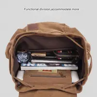 vintage canvas Backpacks Men And Women Bags Travel Students Casual For Hiking Travel Camping Backpack Mochila Masculina 4