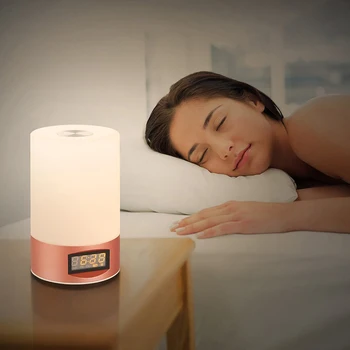 

Led Colorful Night Light Alarm Clock Touch Control Dimmable Table Lamp New Wake Up Light