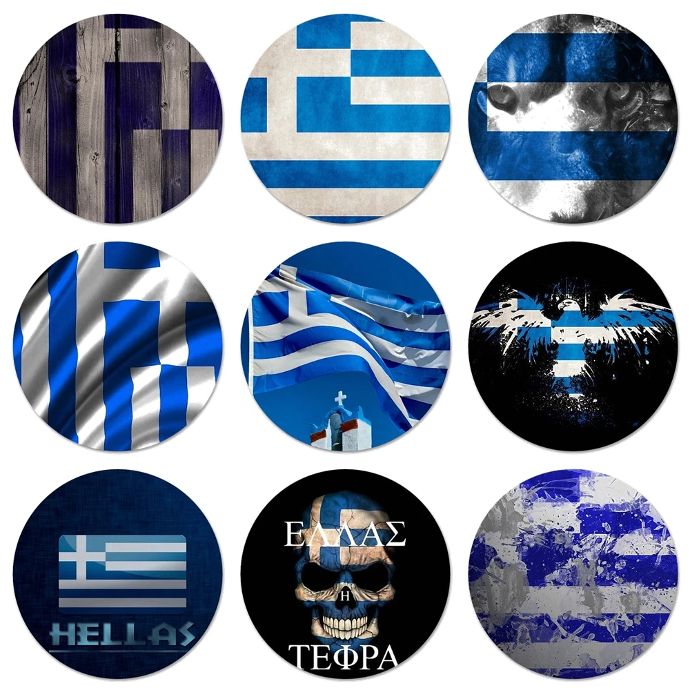 58mm Greece Greek national flags Kitchen Home Decor Refrigerator Magnetic Stickers Opener Beer Coke | Дом и сад