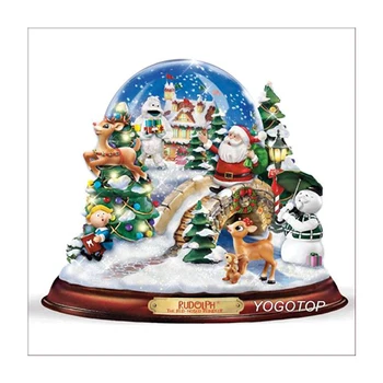 

5D DIY Partial Drill Round Jewelry Diamond Painting Christmas Santa Crystal Ball Embroidery Mosaic Cross Stitch Set Home Decor