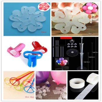 

New Balloon Knotter Latex Balloon Easily Knot Tool plum flower clip Table of gone with the wind Party Balloon Accessories