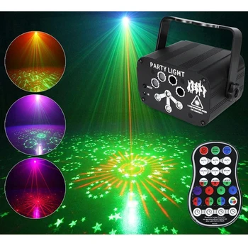 

Mini Projector Stage Light LED RGBP Lighting Xmas Party KTV DJ Disco Light