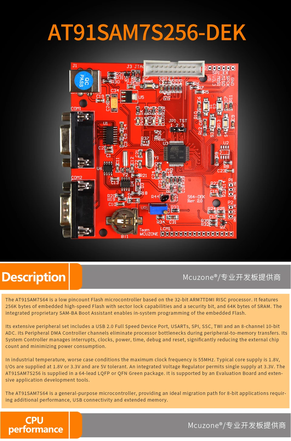 Бесплатная доставка! ARM7 AT91SAM7S256 DEK комплект разработки USB atmel SAM7S256 7S256