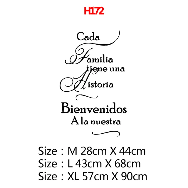 Large Spanish Quotes Phrase Wall Decals Wallpaper Vinyl Stickers For Office Room Decal Wall Sticker Home Decoration Poster Mural H172