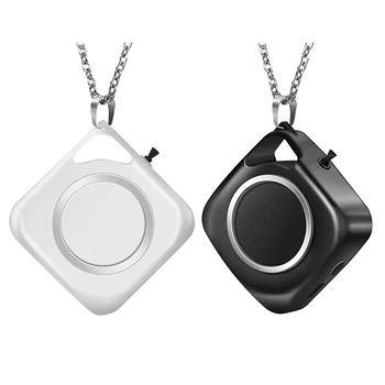 

Necklace Air Purifier, Portable Neck-Mounted Portable Car Oxygen Bar Household Negative Ion Air Purifier (2 Pack)