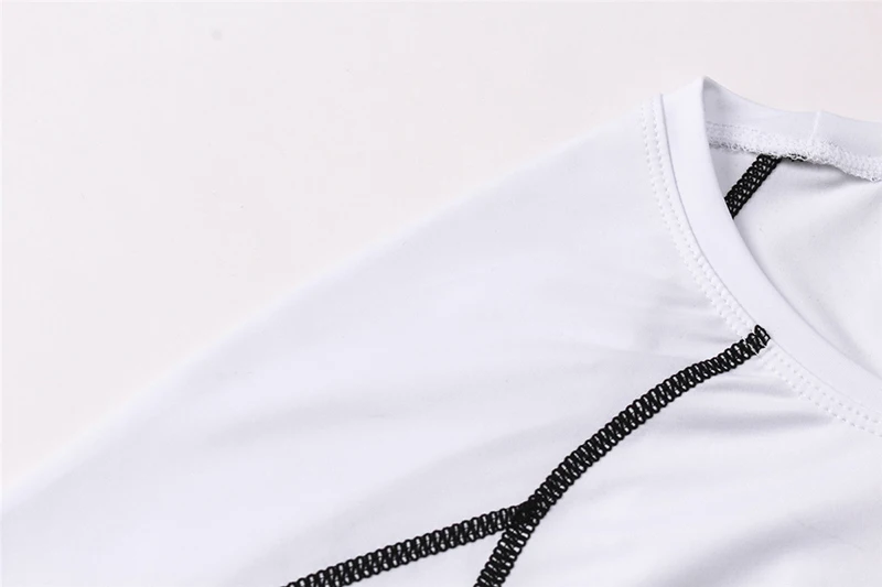 Acefancy Black Cop Top Compression Short Leeve T Shirt Sport for Men Gym Shorts Stretchy Tops 71605 Male Sportwear Gym Clothes