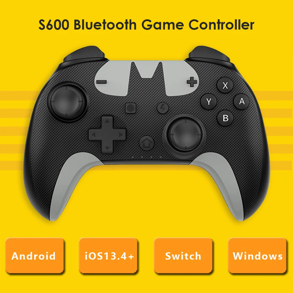 2021 NEW S600 For Nintendo Switch Pro Controller Bluetooth Wireless Game  Controller Wired Gamepad for iPhone Android Phone PC