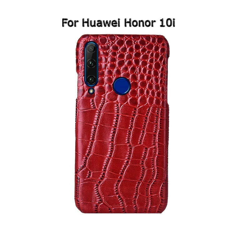 Топ из натуральной коровьей кожи чехол для телефона для huawei Honor 10 10i V10 Lite чехол из крокодиловой кожи роскошный чехол