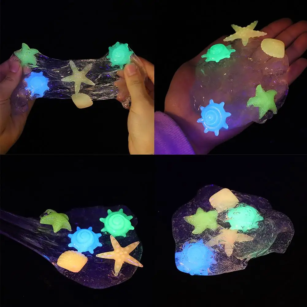 

Slime Clay Ball Seaweed Underwater World Glow in Dark Transparent Slime Putty Stretchy Kids Toy