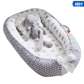 

Foldable Washable Portable Pressure-proof Crib For Newborn Sleep Baby Infant Cotton And Breathable Lounger Nest