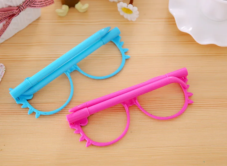 Kawaii Pen Cute 3D Glasses Stationery Supplies 4pcs Set
