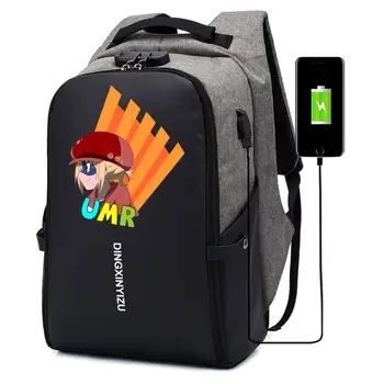 

anime Himouto! Umaru-chan Backpack student book Bags teenagers Anti-theft USB Charging Knapsack UNISEX Laptop Travel backpack