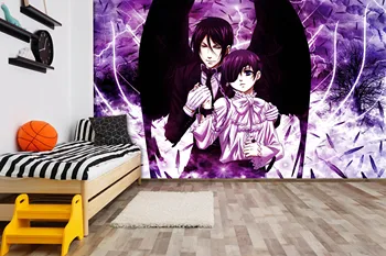 

[Self-Adhesive] 3D Black Butler 7543 Japan Anime Wall Paper mural Wall Print Decal Wall Murals