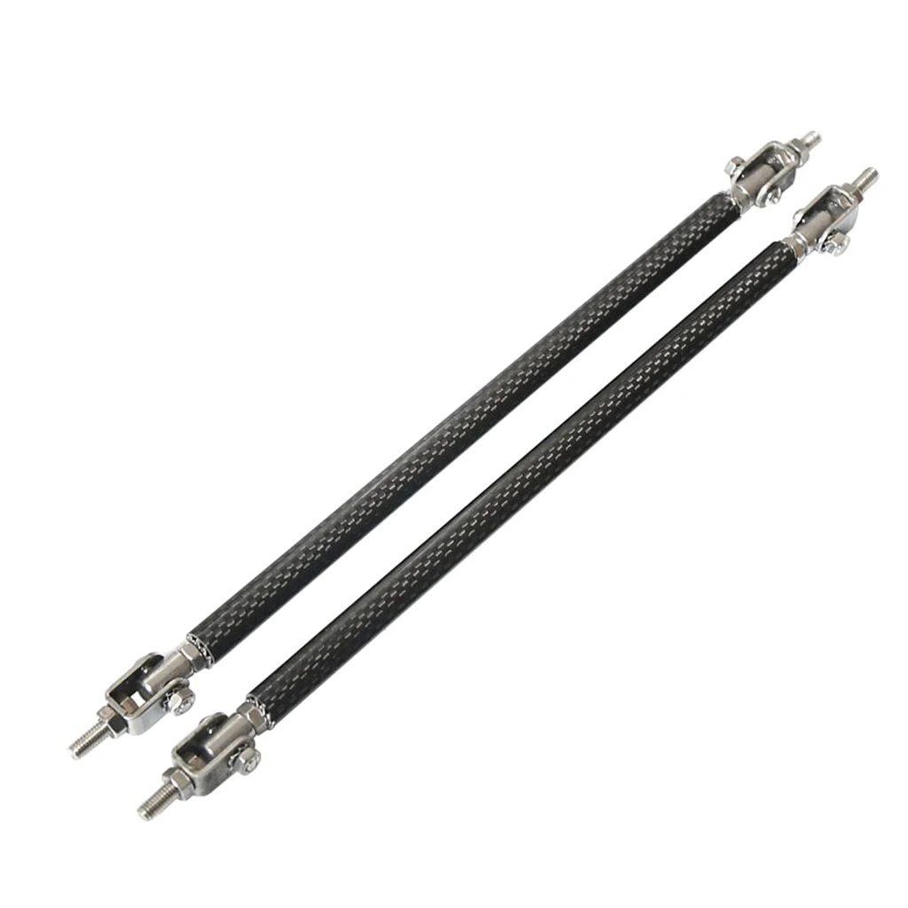 2pcs Universal Adjustable Front Lip Splitter Bumper Protector Rods Supports