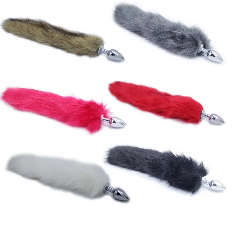 Fox Tail Anal Plug In Adult Games Stainless steel Bead Butt Stimulator Sex Products Flirt Toys For Women | Красота и здоровье