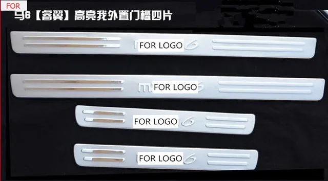 stainless steel Door Sill Scuff Plate Welcome Pedal For Mazda 3 Axela Mazda 6 ATENZA CX-5 2013