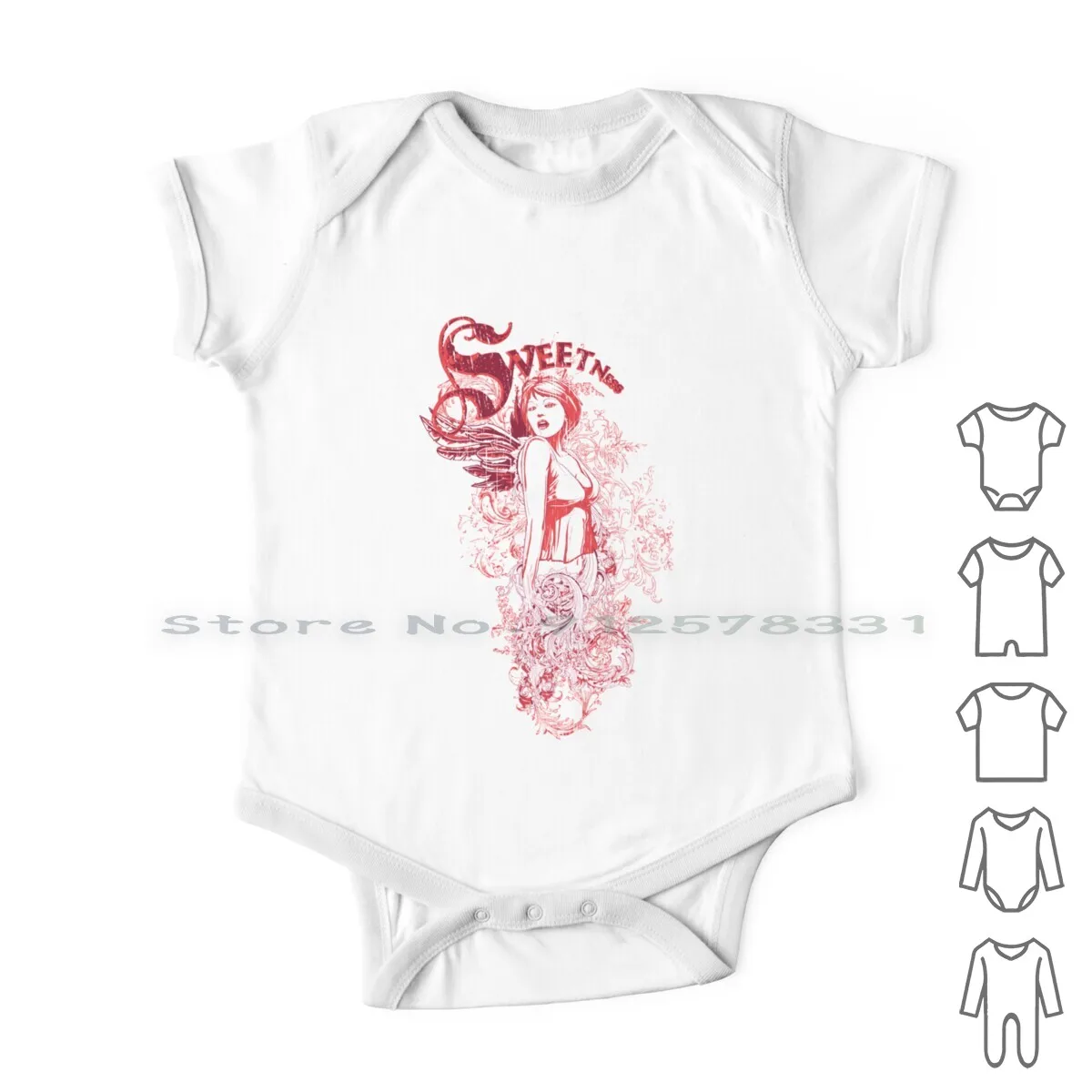 

Sweetness Newborn Baby Clothes Rompers Cotton Jumpsuits Sweet Split Skull Freak Skull Drawing Skull Tattoos Skull And Bones